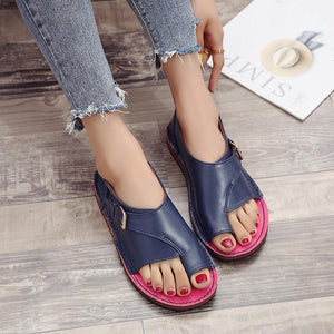 Weiche Leder Damen Sandalen